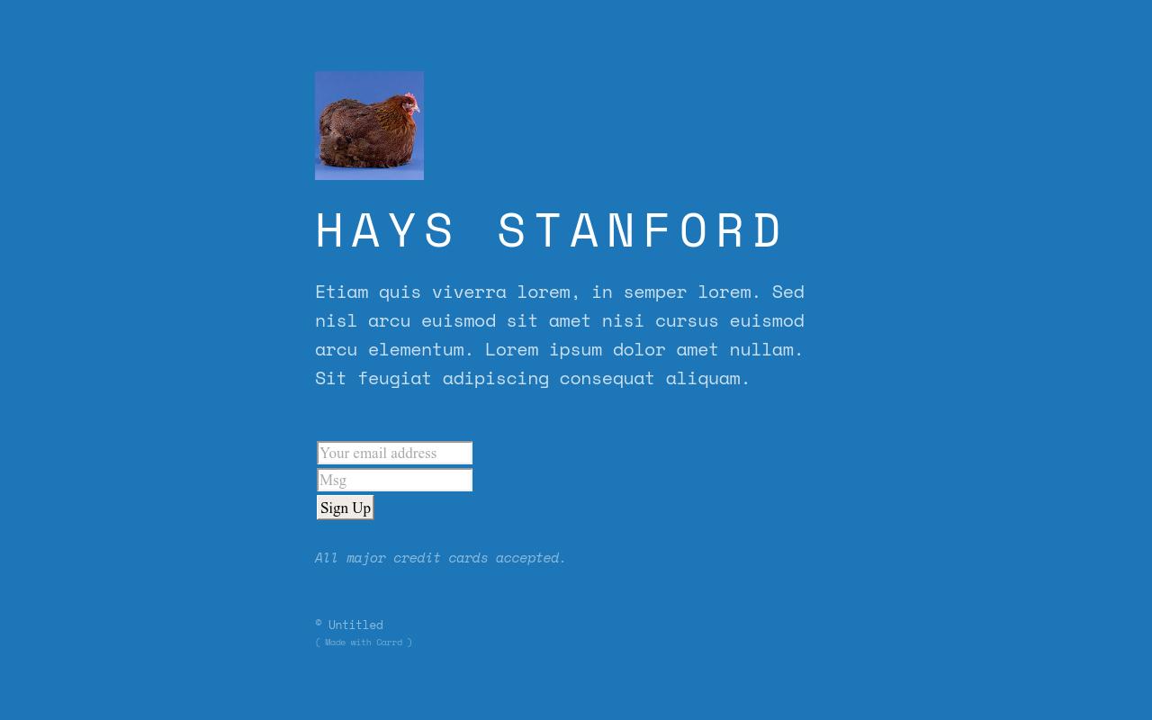 Carrd profile picture for @hays